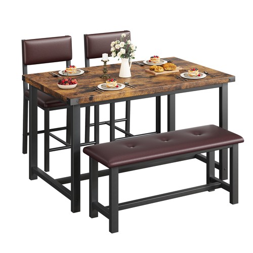 Wooden dining table set - dining,