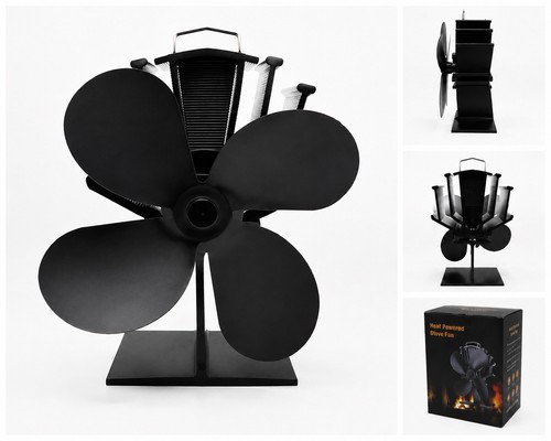 Heat powered stove fan - heat,