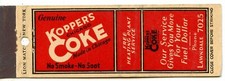 Koppers Coke Fuel, Chicago, Illinois Matchbook