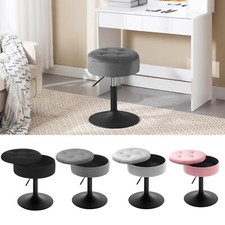 Dressing Table Stool Swivel Makeup Vanity Stool with Storage Height Adjustable
