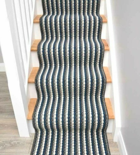 Very long dark navy blue - blue, stair