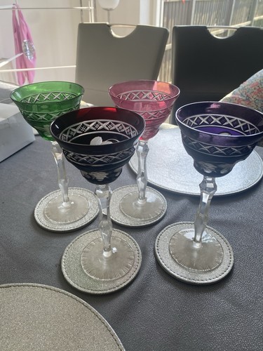 Set cut glass cocktail - 4,