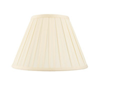 Carla 10 Inch Cream Box Pleated Lamp Shade – Table Lamp Balloon Lined