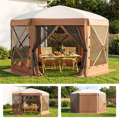 13x13ft sided pop gazebo - 13x13ft,