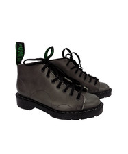 Solovair Boots Womens Monkey Grey Shine Leather UK 3 Mod Skinhead Made England