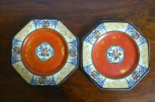 2 Wedgwood Imperial Porcelain Melody Pattern Octagonal Plates