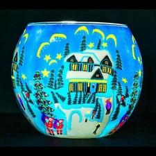 Milford Glass Tea Light Candle