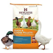 Heygates Country Feed Pellets For Duck Goose Ornamental Geese Poultry 20kg