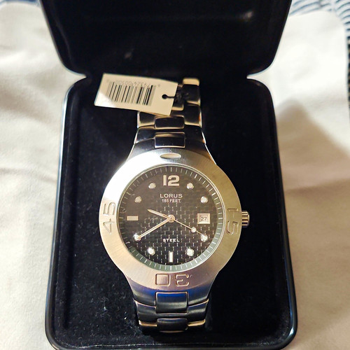 Lorus steel quartz - analog, 50m