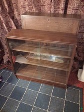 vintage mid century glazed bookcase
