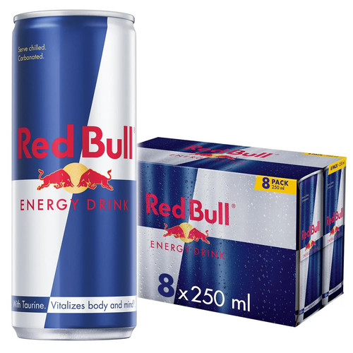 Red bull energy drink - red,