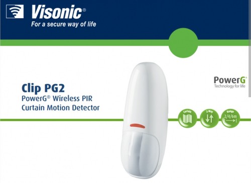Visonic pg2 powermaster clip - visonic,