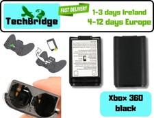 Black Battery Cover Replacement Back Shell Case for Xbox 360 Wireless Controller