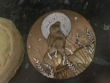 Small Moon Gazing Hare plaque