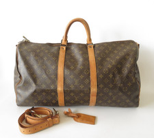 Authentic Louis Vuitton Monogram Duffle Boston Bag Keepall 55 Bandouliere #44353