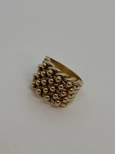 9ct solid gold keeper - 9ct, ring