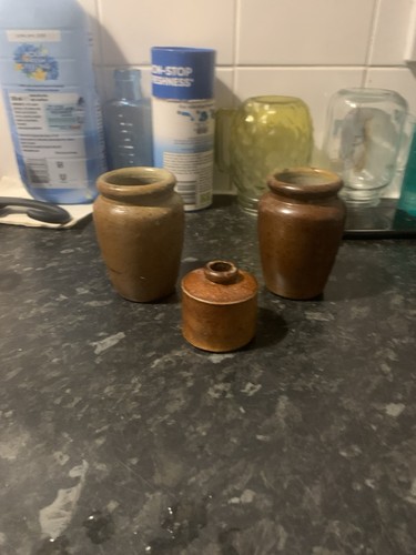 Two stoneware cream - stoneware, &