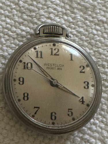 Vintage 1950s westclox pocket - 1950s,