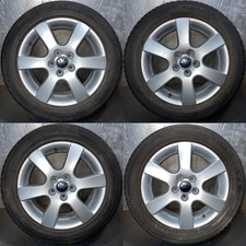 SET OF 4 VW POLO 15" INCH ALLOY WHEELS 6Q0601025R & TYRES 195/55R15