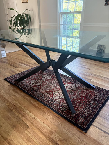 Heavy metal dining table - metal,