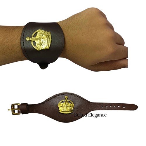 British army leather wrist - british,