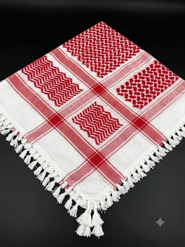 Jordanian shemagh redwhite - shemagh,