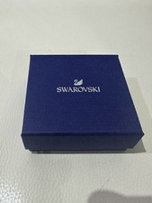 Swarovski Empty Jewellery Box Presentation Gift Box Navy Blue Square Earrings