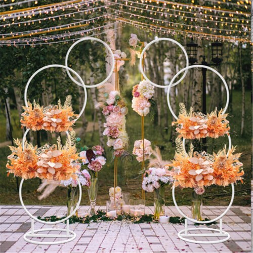 White hoop pillar flower - 2x,
