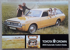 Toyota Crown 2600 Custom Estate Leaflet / Brochure c.1973