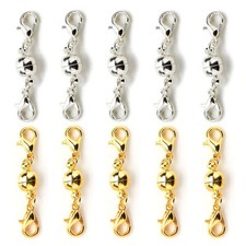 10Pcs Magnetic Clasps Strong Silver Gold Plated For Necklace Jewelry Makin