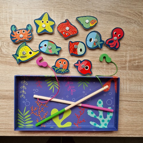 Djeco wooden magnetic fishing - magnetic,