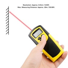 Land Surveying Equipment 0.01 M Resolution 18 M Range Handheld Ultrasonic