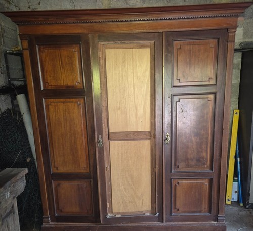 Antique triple wardrobe - antique,