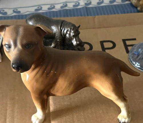 Ceramic dog figurine - dog,