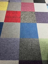20 x Random Colours Carpet Tiles 5m2 Heavy Duty Commercial Premium Bedroom Porch