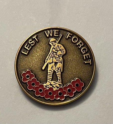 Lest forget poppypin - lest, badge