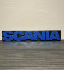 Scania Logo Badge - Grille / Rear Badge - Black and Blue