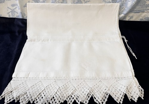 Antique white double lace - white,