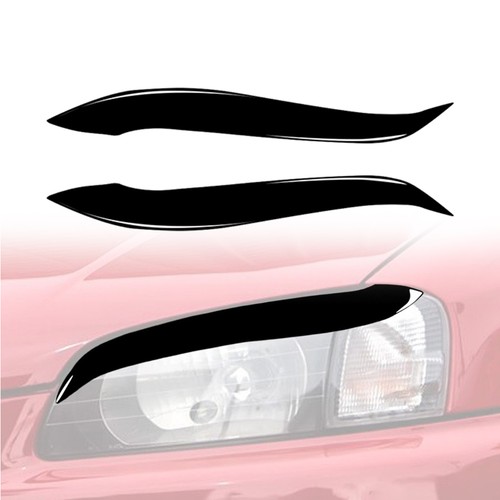 Piano black headlight - black, eyebrow