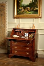 Solid Mahogany Georgian Bureau
