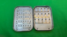 Vintage Wheatley SILMALLOY Wet & Dry Pocket Metal Fly Fishing Box.