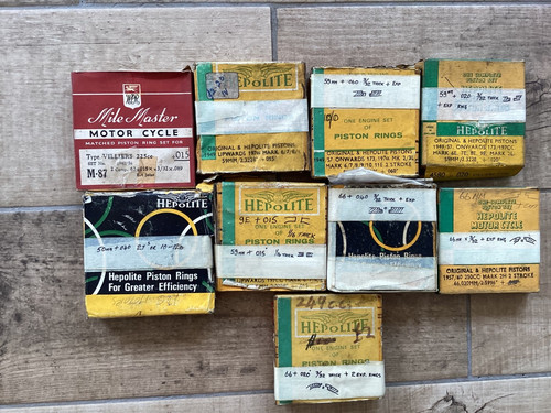 Villiers piston rings - o/s,
