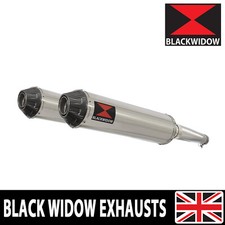 Yamaha TDM 900 2-2 2002-2009 Exhaust Silencer Kit 370mm Round End Cans SC37R