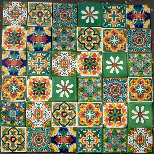 Mexican tiles botanics mix - mexican,