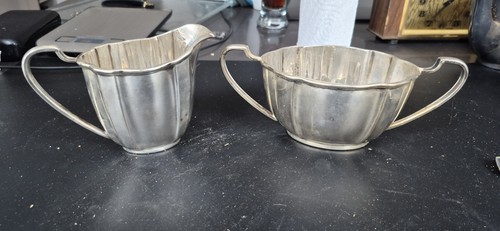 Antique silver plated open - plated,