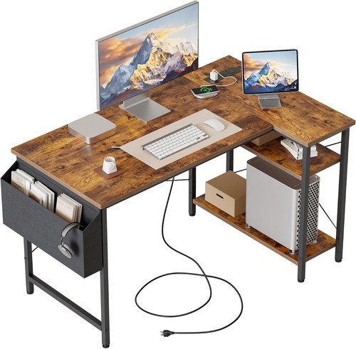Mericonia small shaped desk - small,