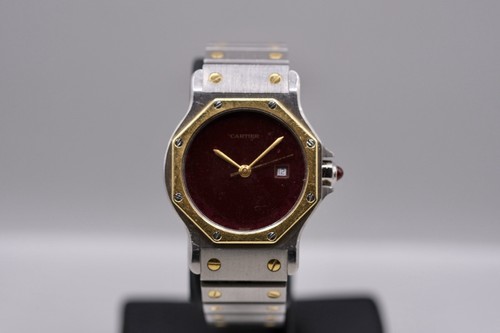 Cartier santos burgundy dial - santos,
