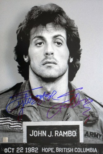 Sylvester stallone autographed - stallone,