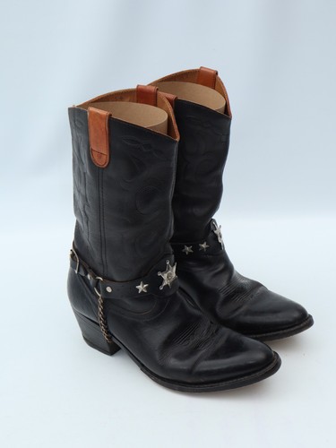 Vintage lawman cowboy boots - cowboy,
