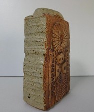 Vintage MCM Bernard Rooke Studio Pottery Vase Abstract Brutalist